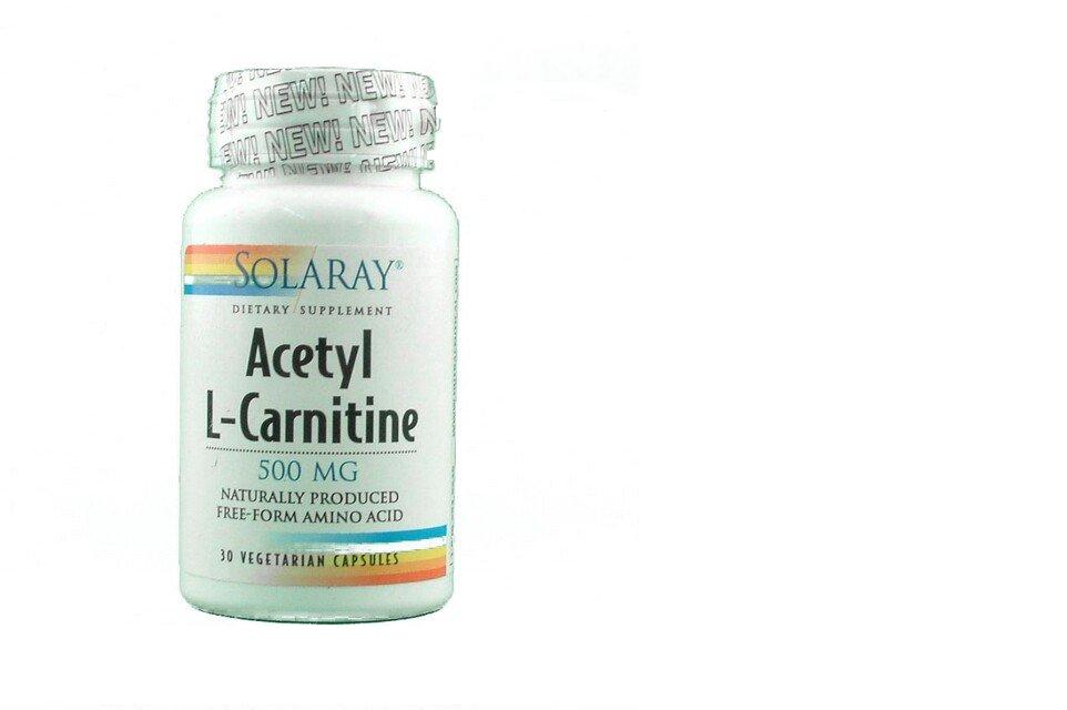 Acetyl L-Carnitine (500 mg) 30 VCaps Solaray Vitamins